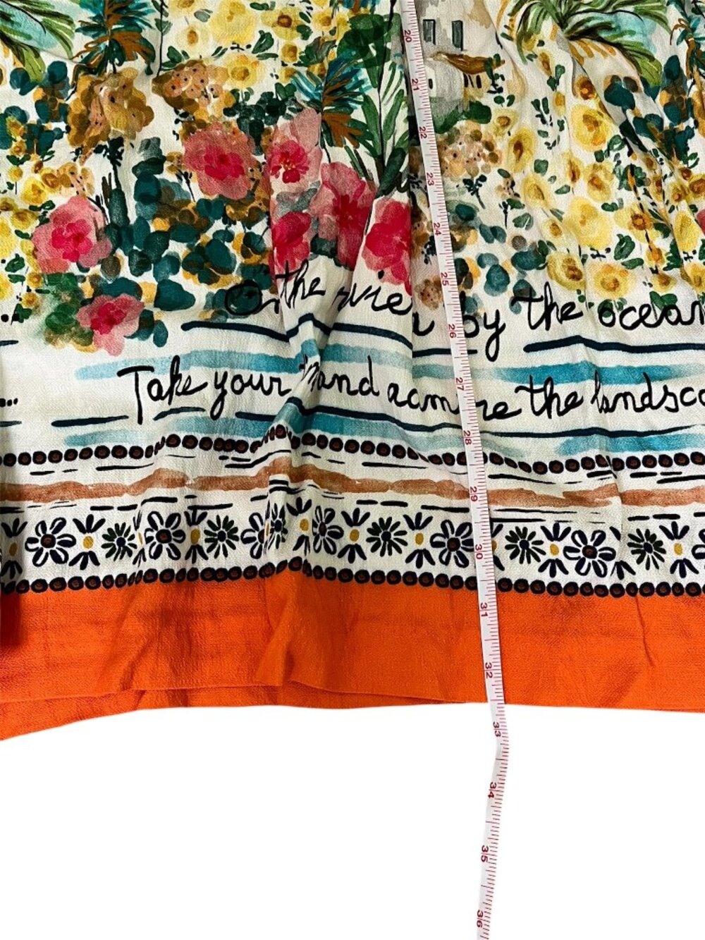 ZARA NWT Printed Co‑Ord Set Knotted Crop Top & Midi Skirt Size XS Boho Garden - Picture 14 of 14